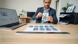 how to print passport photos at home