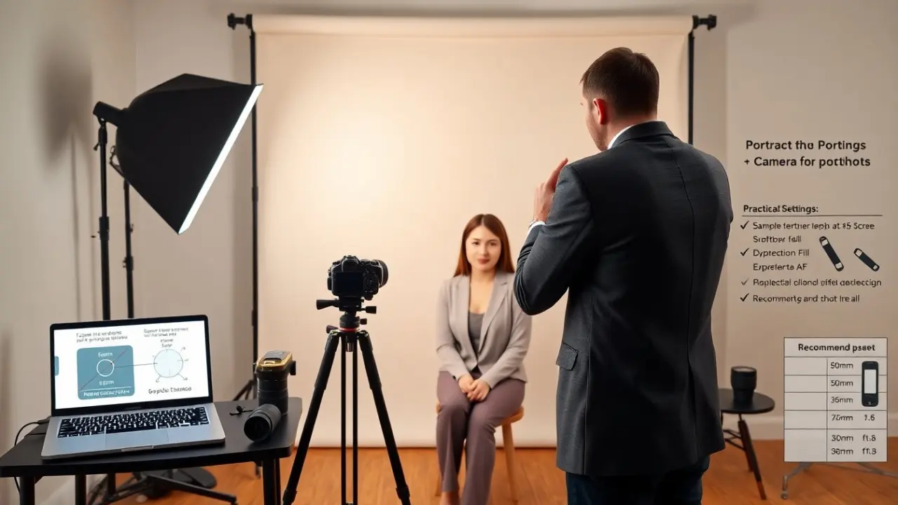 Camera Settings for Portraits: Master Aperture, Shutter, ISO, and Focus In 2026