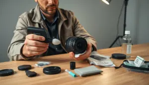 how to clean camera lens